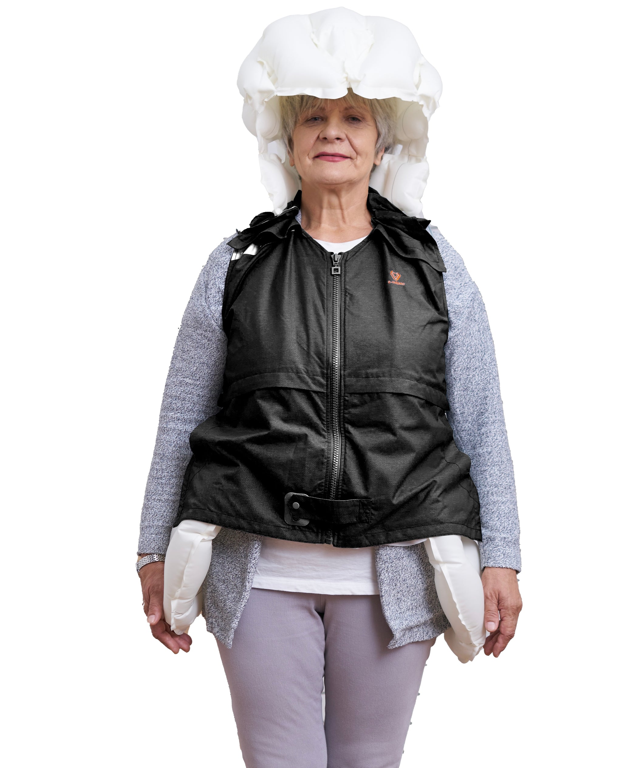 Wearable Antifall Airbag Vest to protect elderly from hip fracture